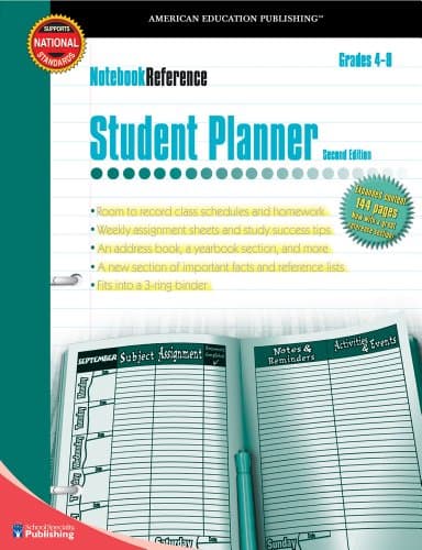 Student Planner, Grades 4 - 8 (Notebook Reference)