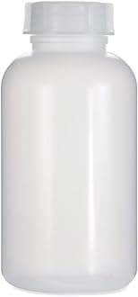 Octopus 2000 ml Wide Neck LDPE Bottle with Screw Cap - Empty 2 Litre Chemistry/Laboratory Bottle for Storage in Lab, Kitchen or Hobby