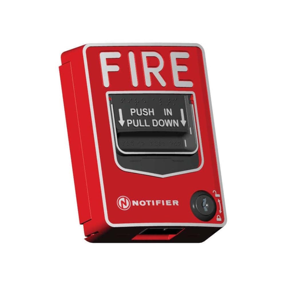 Notifier NBG-12S - Single Action Pull Station With Pigtail Connections