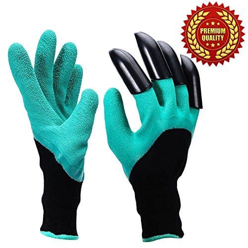 gloves with claws 1 pack/Fingertips Uniex, Right Claws Quick & Easy to Dig and Plant/gardening gloves Safe for Rose Pruning - As Seen On TV/Saving time, money, protect your hands.