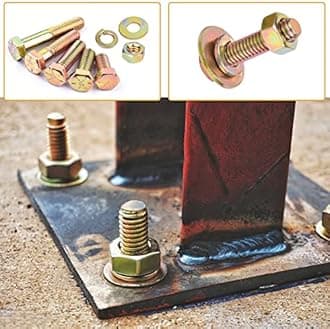 FOLIV 566Pcs Heavy Duty Bolts and Nuts Assortment Kit, Grade 8 Hex Screws Bolts Nuts Kit, 1/4-20 5/16-18 3/8-16, 15 Common Sizes Included