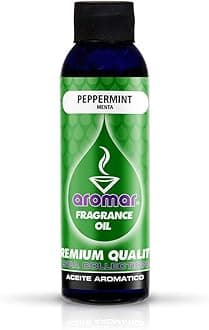 AROMAR Premium Fragrance Oil, Peppermint 4oz. Bottle. Long Lasting Aromatic Scent, Fresh and Revitalizing Aromatherapy for Living Room, Bedroom, and Kitchen