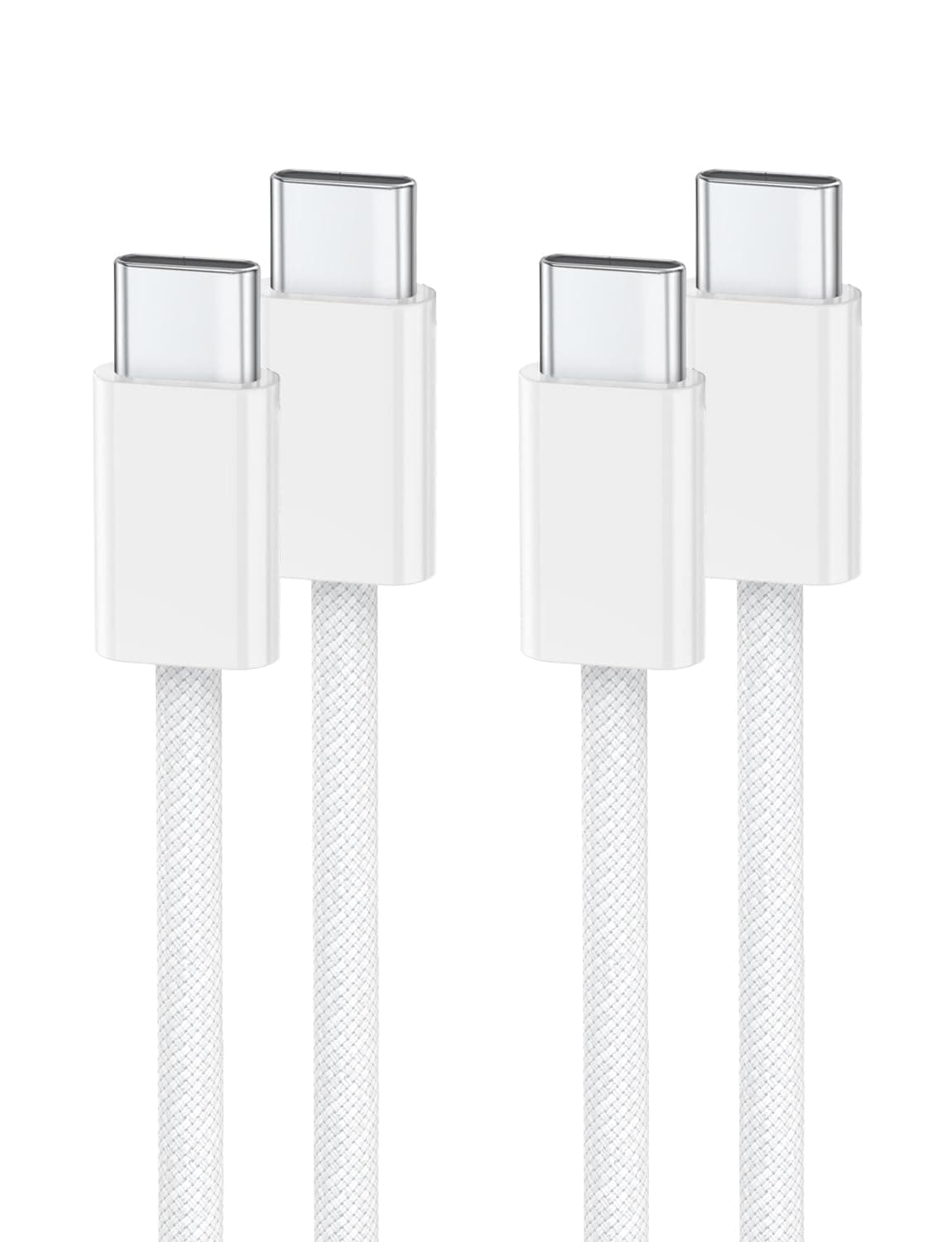 iPhone 15 Charger Cable 60W, USB C to USB C Fast Charging Cable Braided [2-Pack/2M] for iPhone 17,17 Pro 17 Air ,16, 15,Pro/Max,iPad,iPad Pro,iPad Air,iPad Mini,MacBook Air,MacBook Pro,Type C Cable