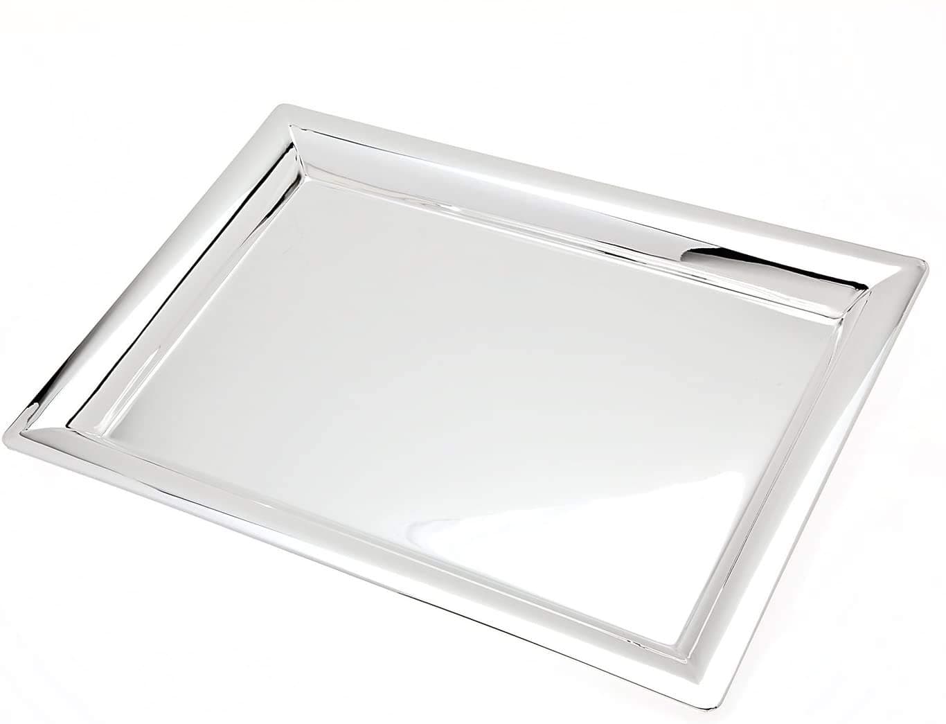 Godinger Stainless Steel Rectangular Tray, Multipurpose use for Vanity, Serving 11 x 16