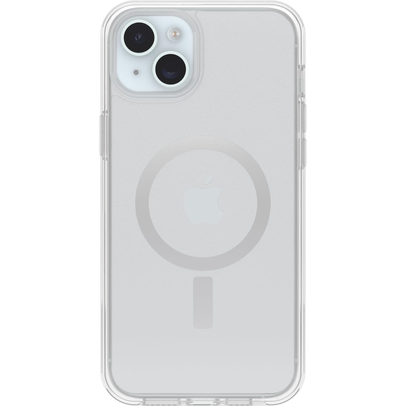 OtterBox iPhone 15 Plus and iPhone 14 Plus Symmetric Series Clear Case - (Clear), Snaps to MagSafe, Ultra Refined, Raised Edge Protects Camera and Screen