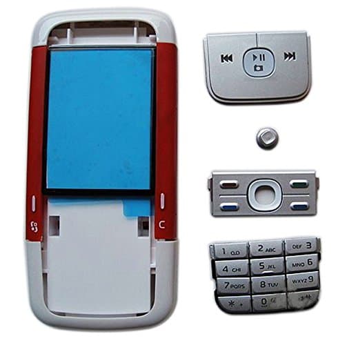 TOTTA Replacement Full Body Housing Back, Body Panel for Nokia 5700- Red