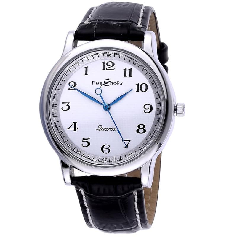 Anti-Clockwise Watch - Reverse Hands & Inverted Numbers, Backwards Quartz Movement, Minimalist Unisex Design (Unique Counterclockwise Timepiece for Men & Women)