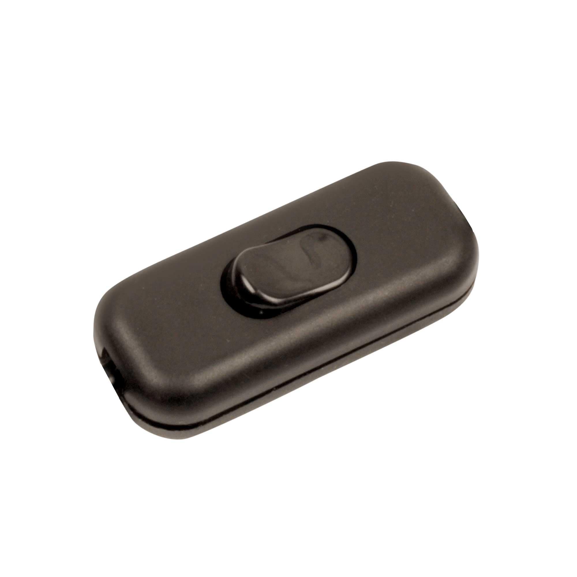 ElekTek Low Profile in-Line Torpedo Switch 2 Amp Use 2 or 3 Core Flex Black