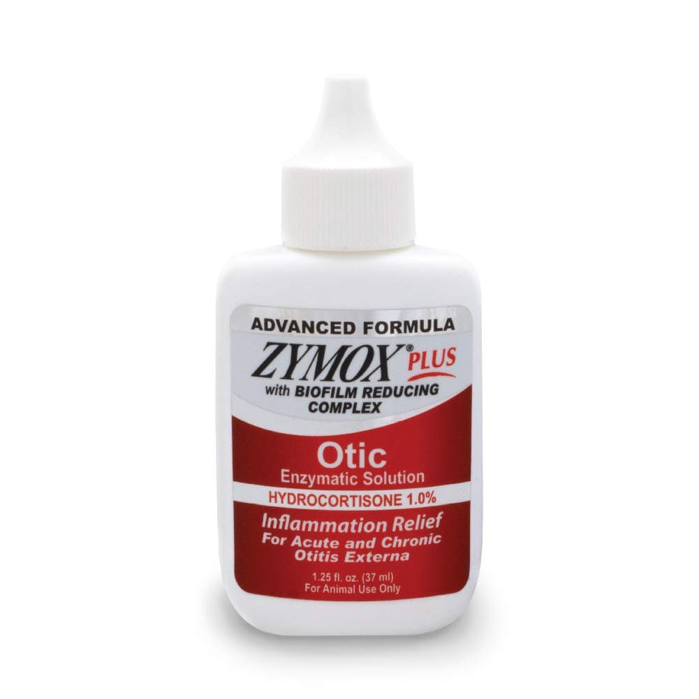 Advanced Formula Otic Plus Enzymatic Ear Solution for Dogs and Cats with 1% Hydrocortisone, 1.25oz