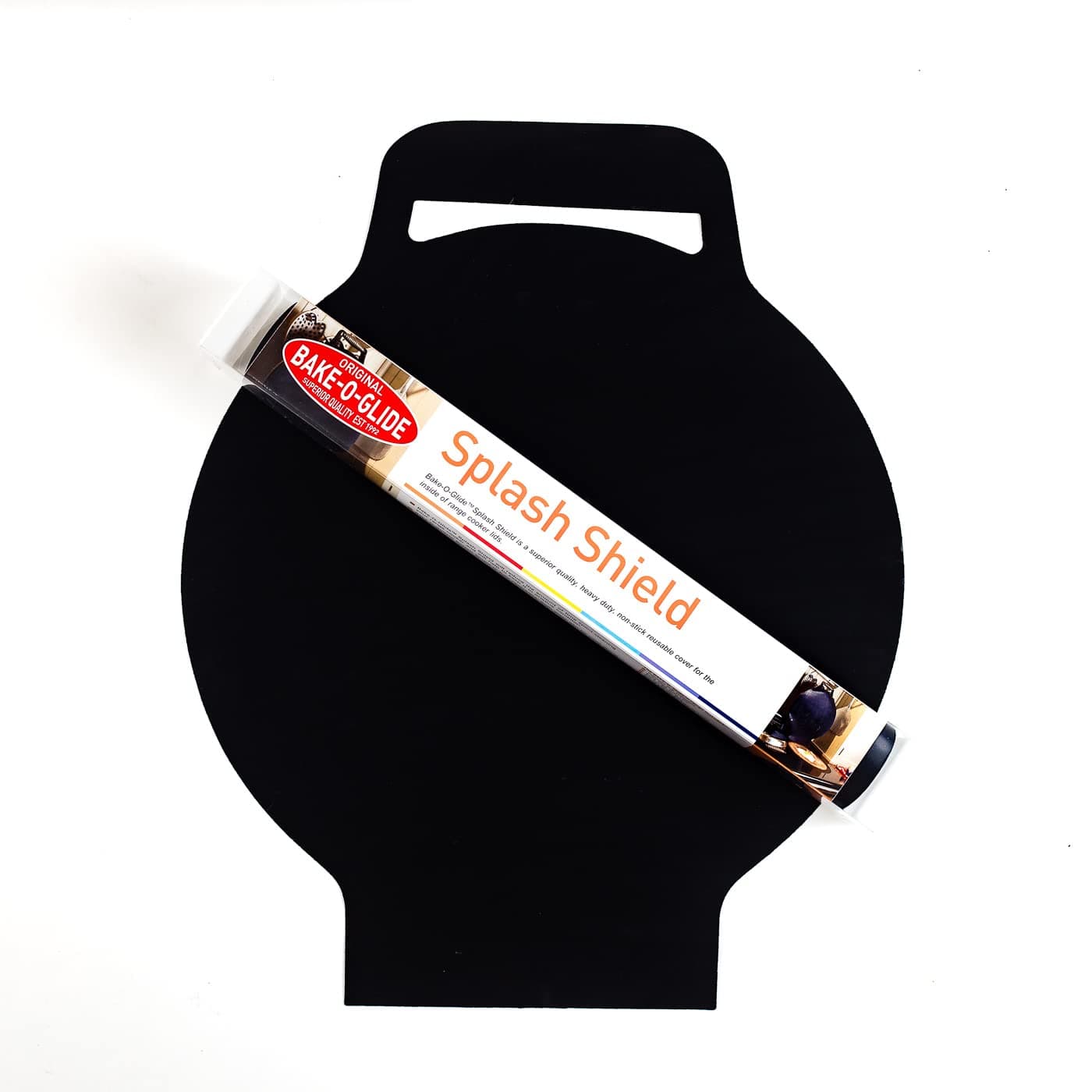 Bake-O-Glide Range Cooker Splash Shield, Woven Glass Fabric Coated in 100% PTFE, Black, 43.7 x 5.2 x 5.2 cm