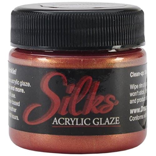Silks Acrylic Glaze 1oz Jar-Persimmon