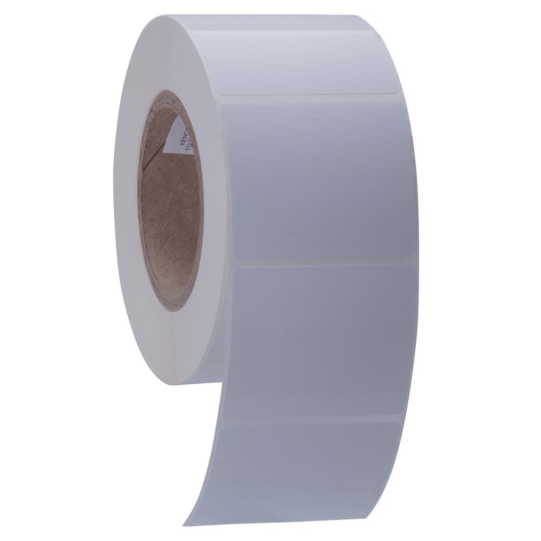 Kenco Premium Inkjet 3 X 2.5 Rectangle High Gloss Paper Roll-Fed Inkjet Labels. Compatible with Primera Color Label Printers and Many Other Printer Brands. Supplied 1000 Labels on a 3 core.