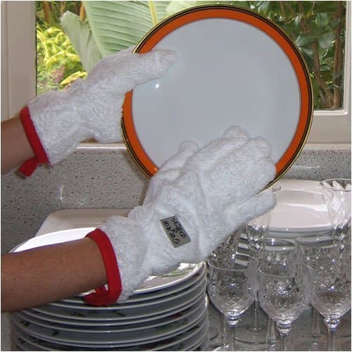 Grab & Dry Dish Drying Gloves- White
