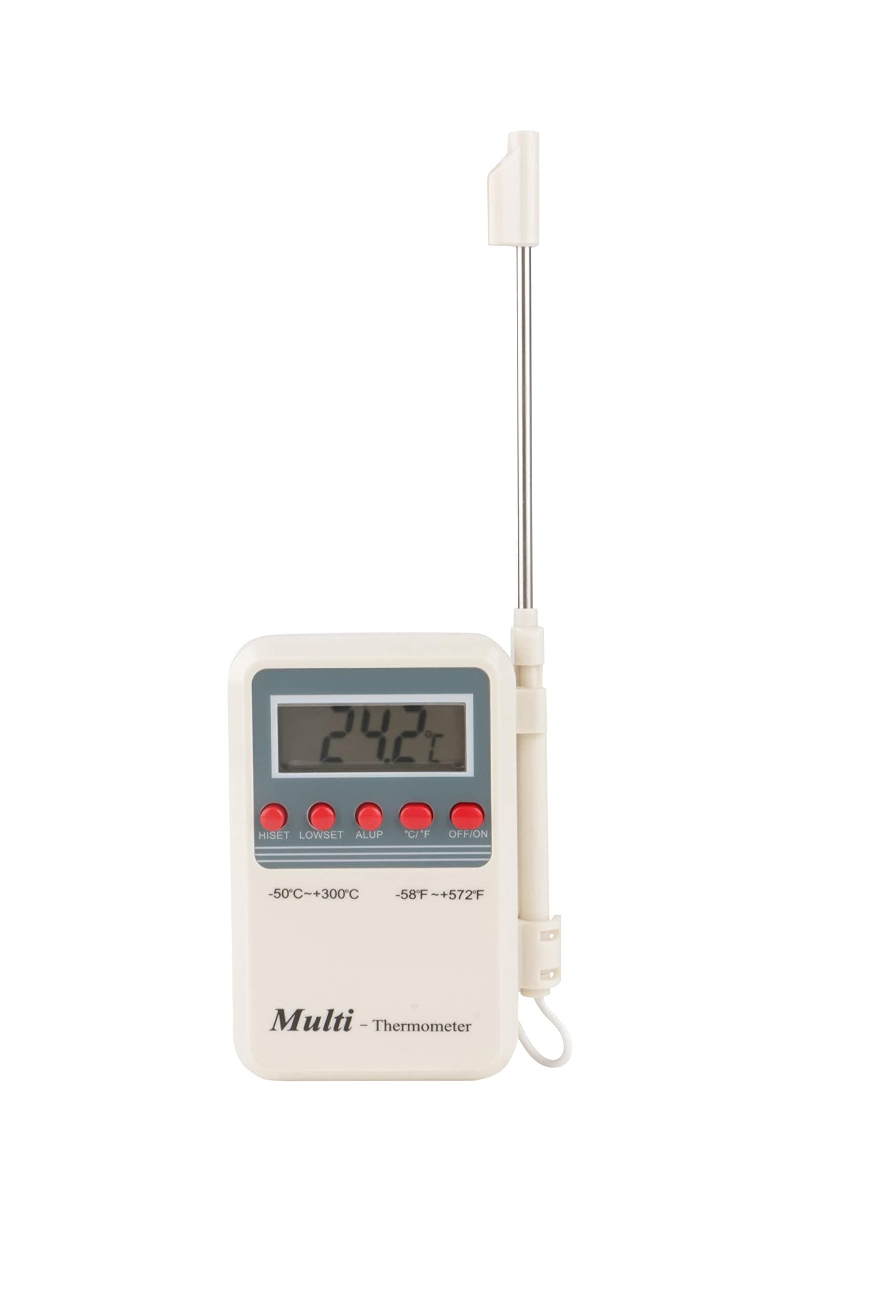 Thermomate Digital Multi-Stem Thermometer with LCD Display (White Multicolor)