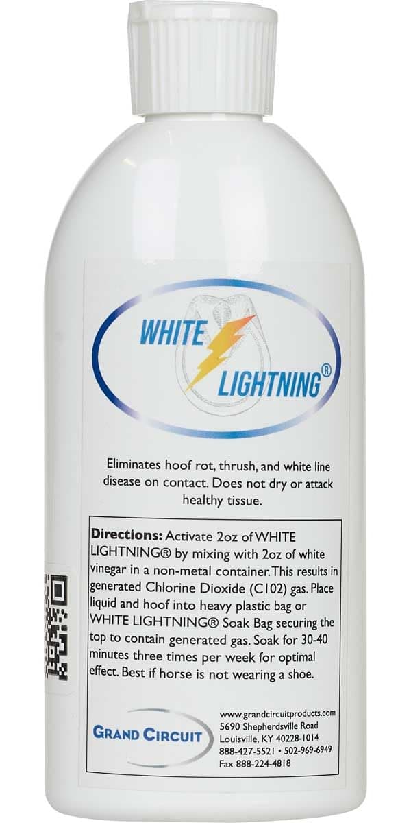 White Lightning Hoof Liquid 8oz, Clear