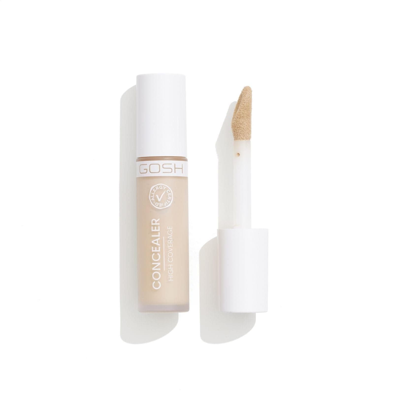GOSH Concealer High Coverage 002 Ivory I High coverage liquid concealer to cover dark circles, redness, blemishes and pimples for sensitive skin I Long-lasting, vegan and allergy-certified