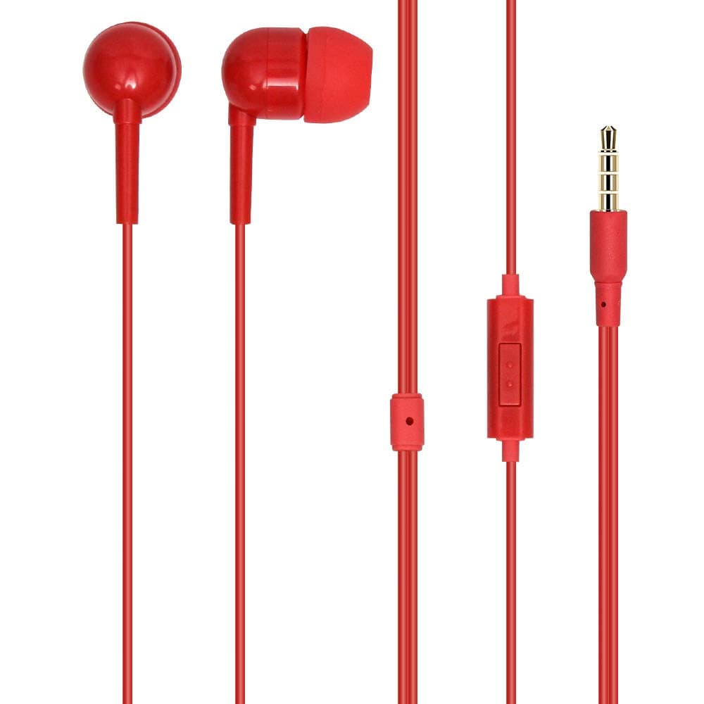 MINISO Wired In Ear Earphone with Mic (Red)