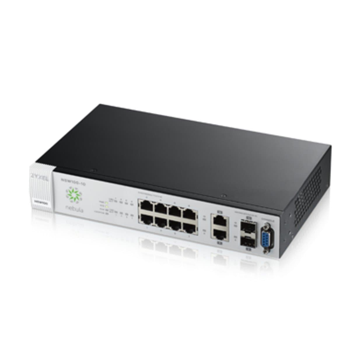Zyxel Nebula Cloud Managed 10-Port Gigabit Layer 2 Switch (Bundled with 1 Year Enterprise License) UK plug [NSW100-10]