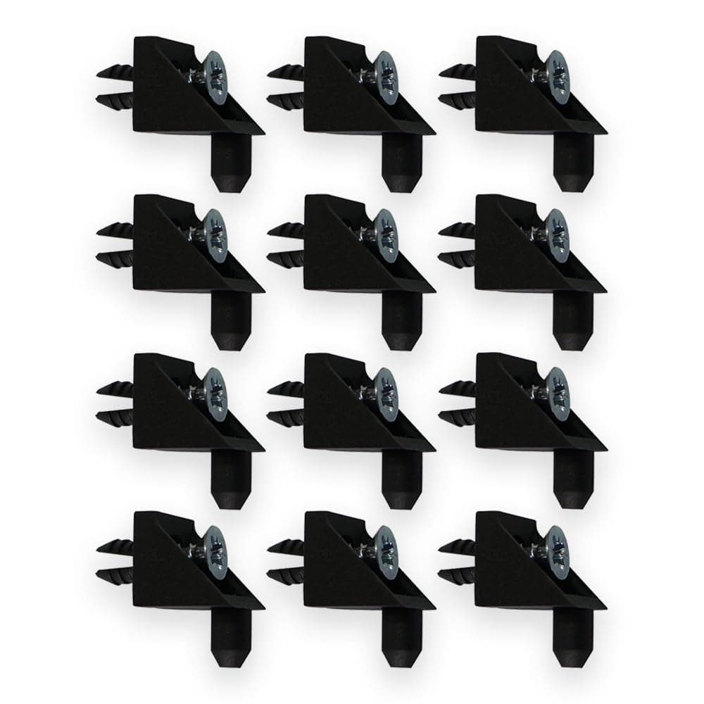 Replacement Shelf Support Suitable for IKEA PAX BILLY KOMPLEMENT Compatible with Bracket Wardrobe Holder Shelves (Black, Pack of 12)