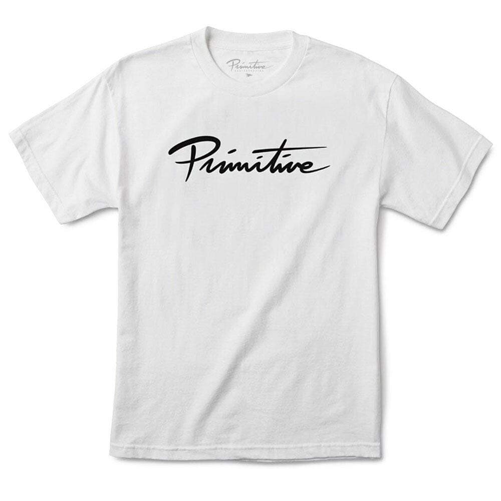 Primitive ApparelNuevo Script T-Shirt White Black