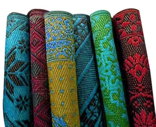 Plastic Chatai 4ft X 6ft Floor Mat Plastic Mat/Chatai - Multi Color and Design(Color May Very)