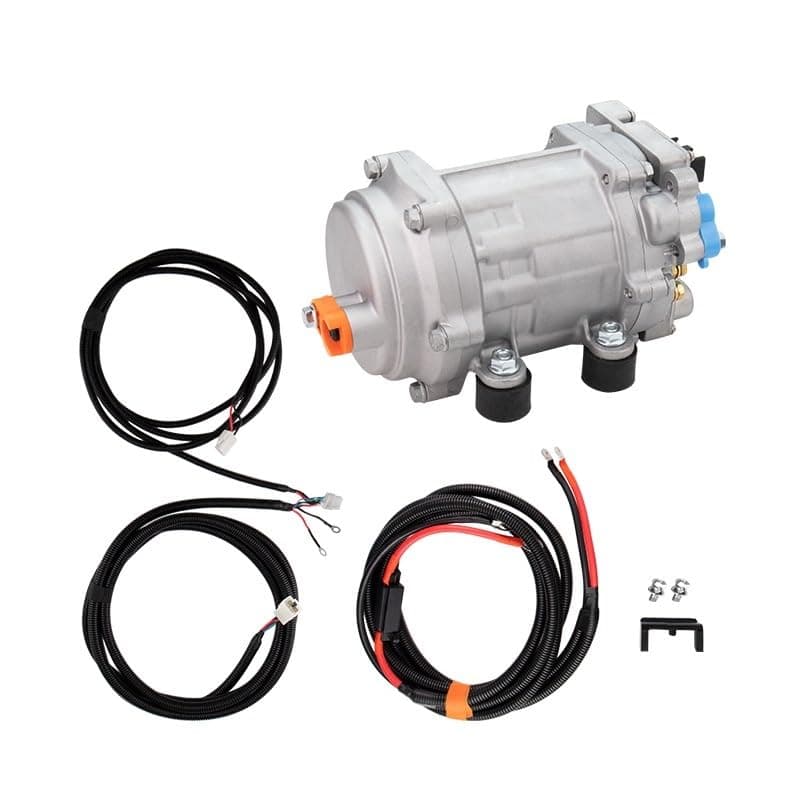 A/C 12V 24V 48V Electric Compressor Set For Auto AC Air Conditioning Car Truck Bus Boat Tractor Shop Automobile Aircon(D-48V)