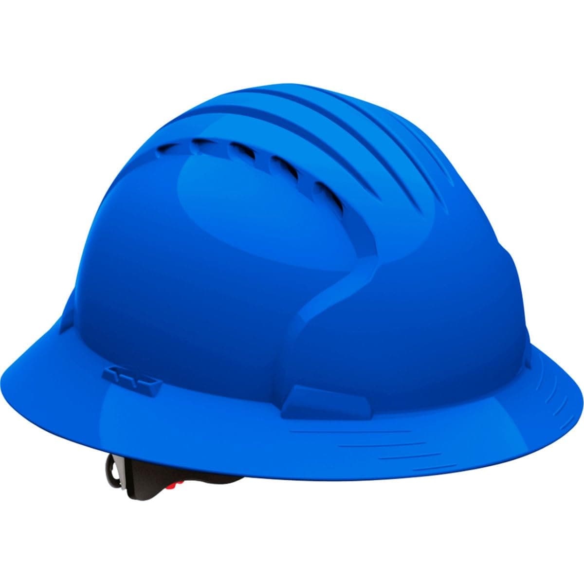 Evolution Deluxe 6161 280-EV6161V-50 Vented, Full Brim Hard Hat with HDPE Shell, 6-Point Polyester Suspension and Wheel Ratchet Adjustment