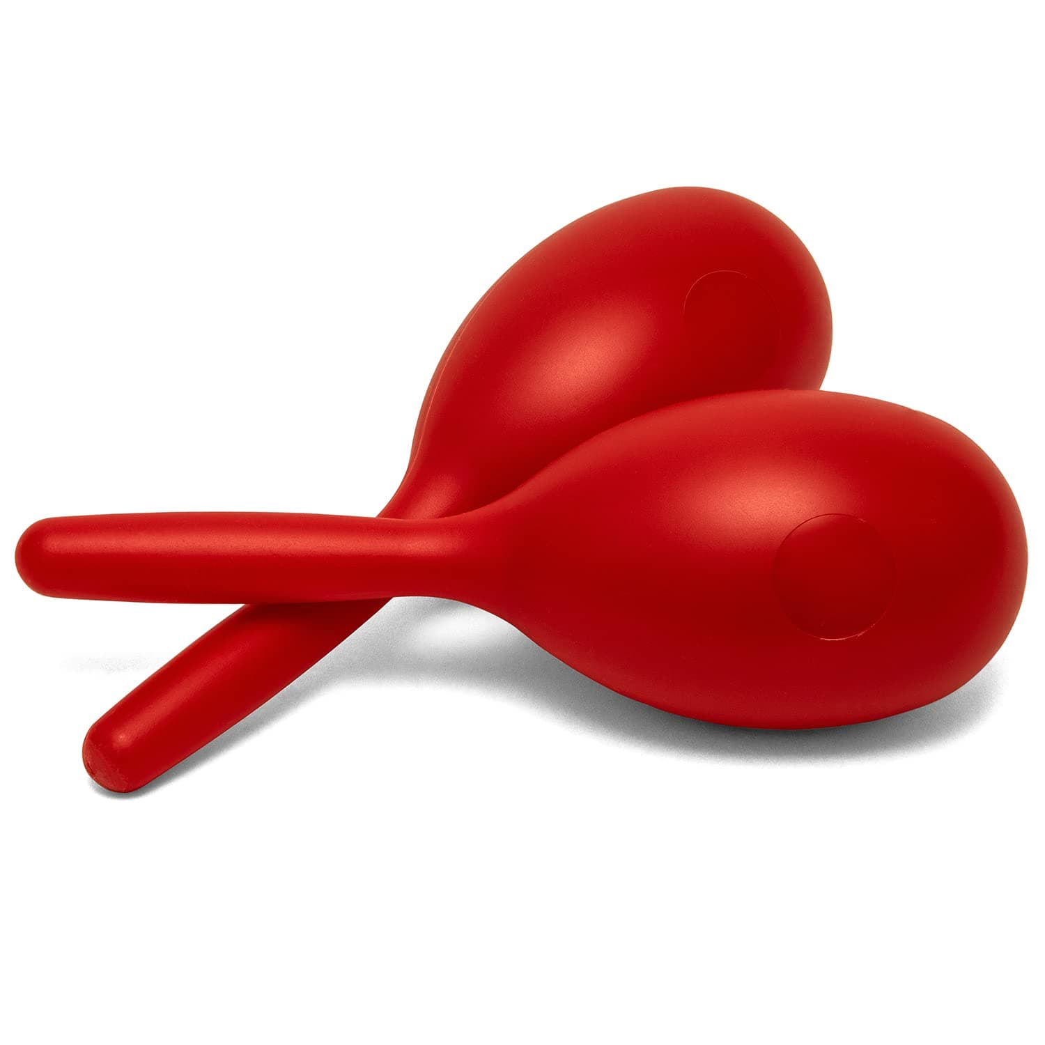 MAR49-RD Full Size Plastic Maracas - Red - One Pair