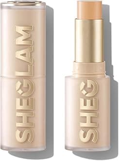 SHEGLAM Skin Magnet High Coverage Foundation Stick Long Lasting Medium Makeup for All Skin Types Shell