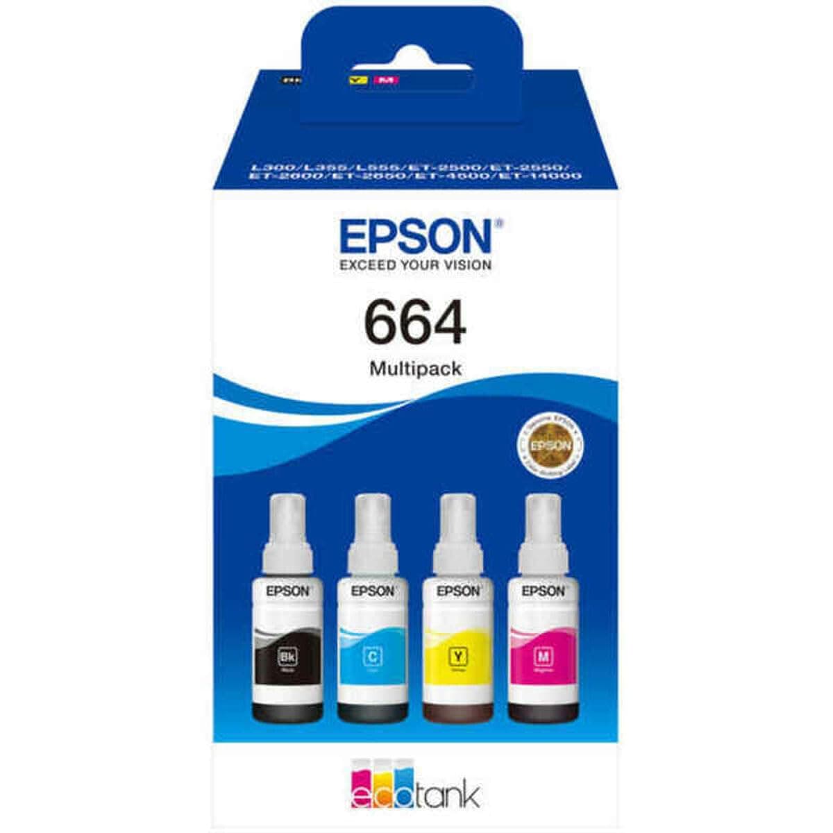 Epson EcoTank 664 Genuine Multipack Ink Bottles