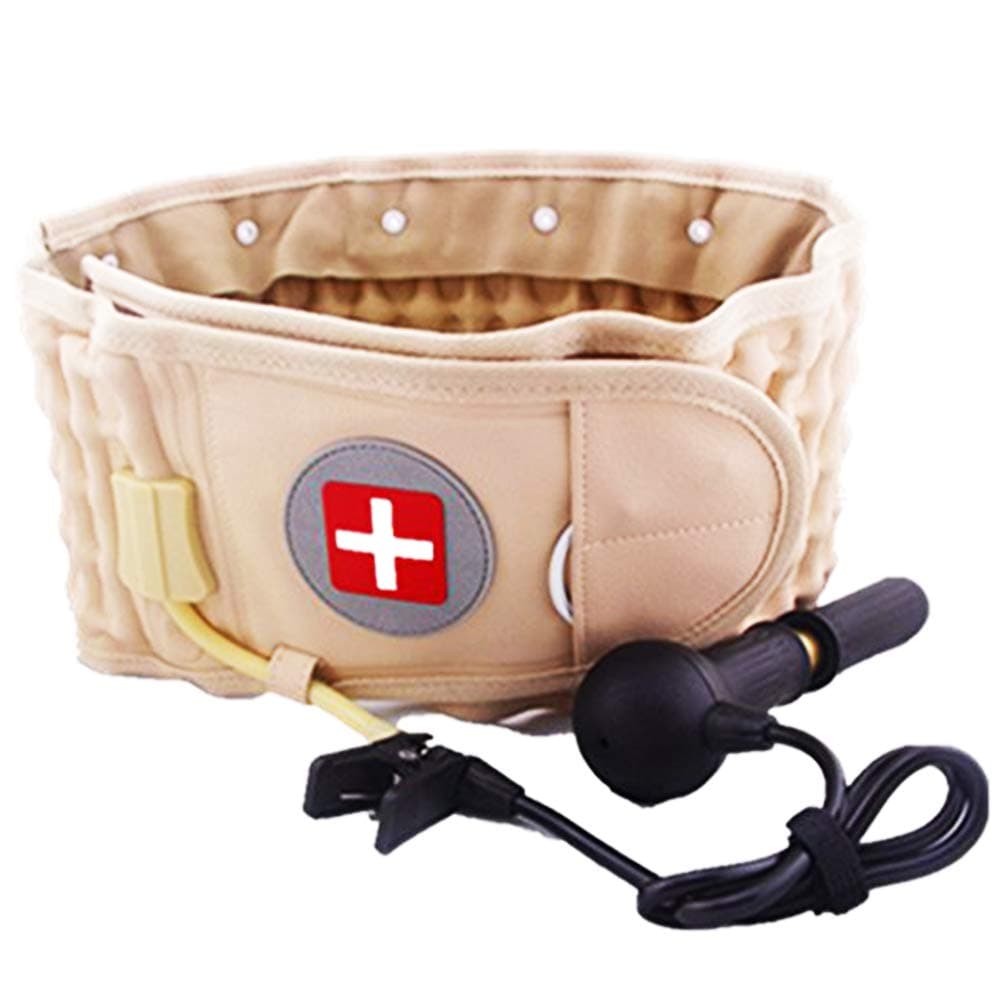 Goldmille Decompression Back Belt Lumbar Traction Device for Lower Back Pain, Lower Back Brace Inflatable - One Size for 29-49 Waist