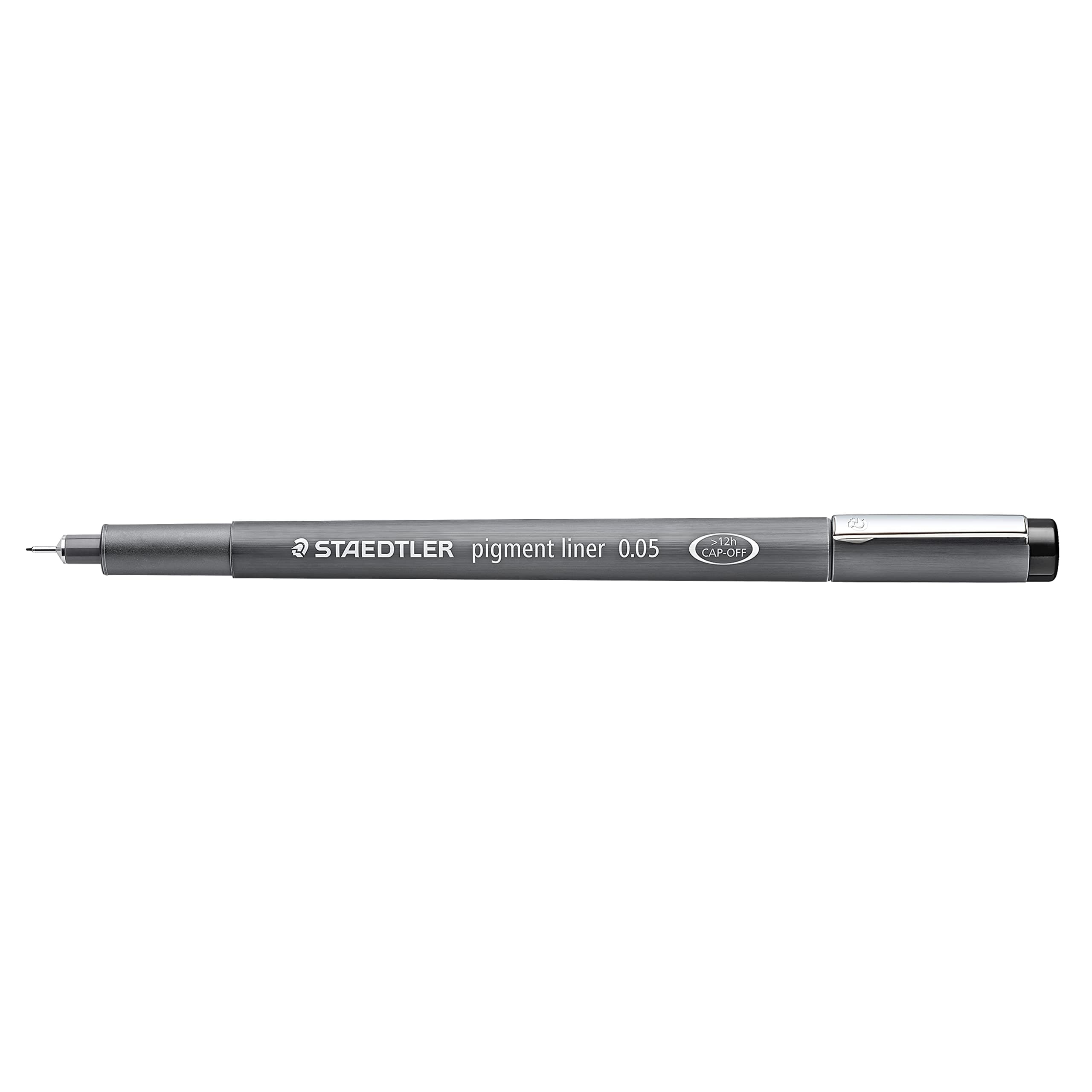 STAEDTLER Pigment Liner Pack, Black, 6 Pens, Assorted Line Widths, 0.0002, 0.001, 0.007, 0.01, 0.01, 0.01, 0.02, 0.02, 0.03, 0.03, 0.031, 0.031 inches (0