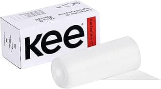 Kee Seel Ultra Disposable Pastry Bags, Piping Bag with Textured Non Slip Outer Surface, Smooth-Flow Interior, Easy Tear Perforation, Convenient Dispenser Box, 12-Inch, Clear - 72 Pack