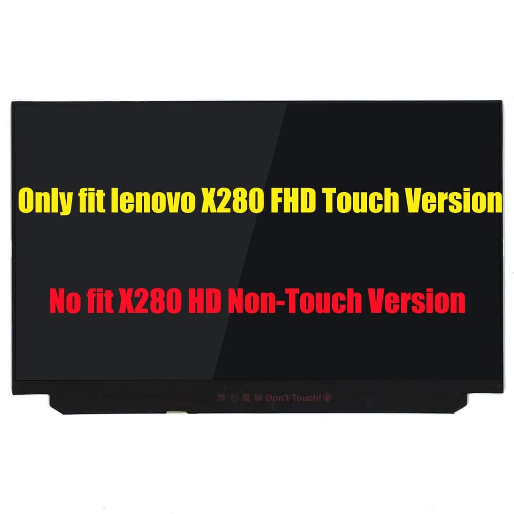New Replacement for Lenovo thinkpad X280 X280S LCD Screen IPS LED Display R125NWF4 (with Touch Function) 40 pins 12.5 inch FHD 1920x1080
