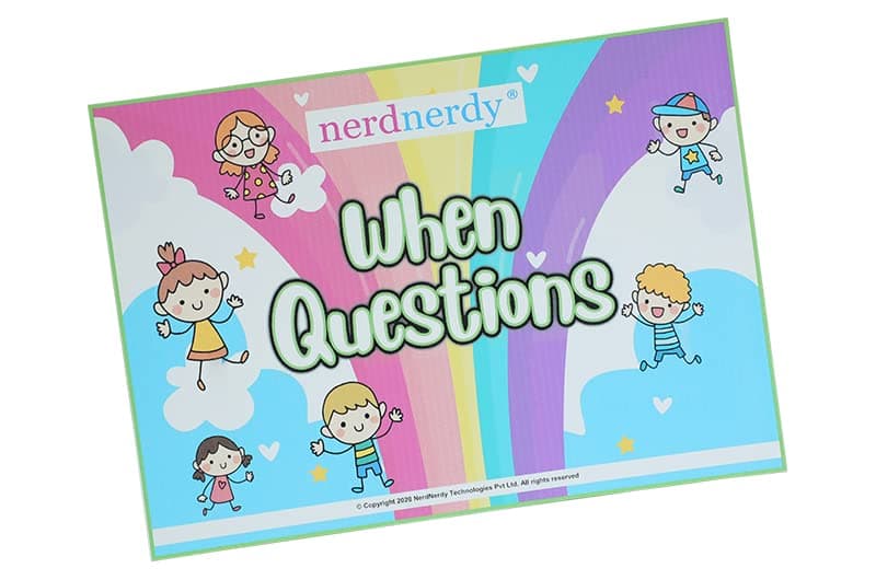 NerdNerdy When Questions/Autism/Speech Therapy Material/Special Need/Occupational Therapy/ABA Therapy/Sensory Material