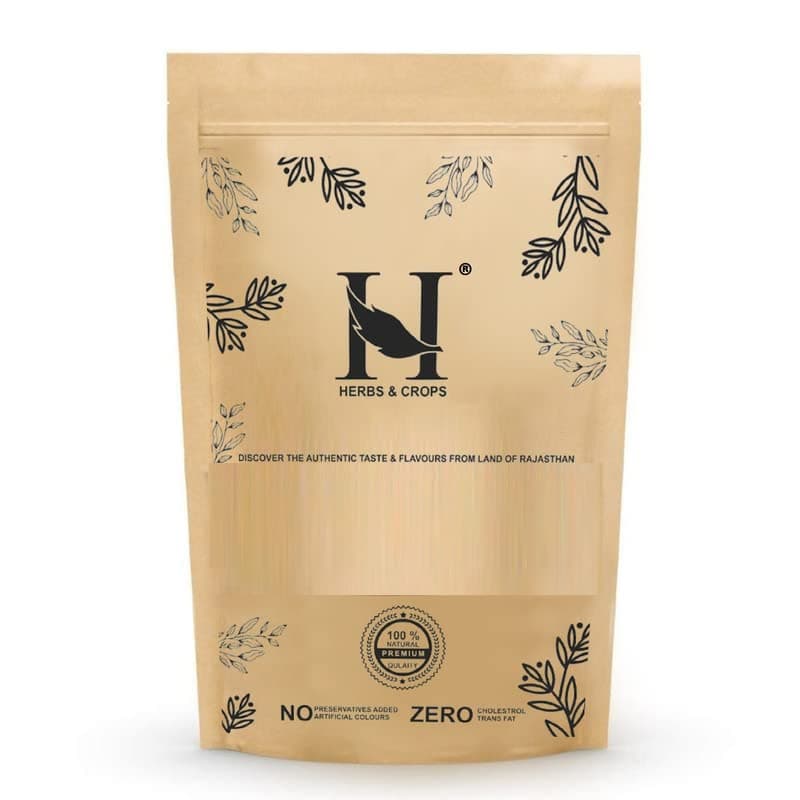 Herbs & Crops Natural Popcorn Kernels, (Ready to Pop, Makes Delicious and Crunchy pop Corn, Enjoy with Our Range of seasonings, Product of India, Ready to pop Butterfly Popcorn), 100 Grams