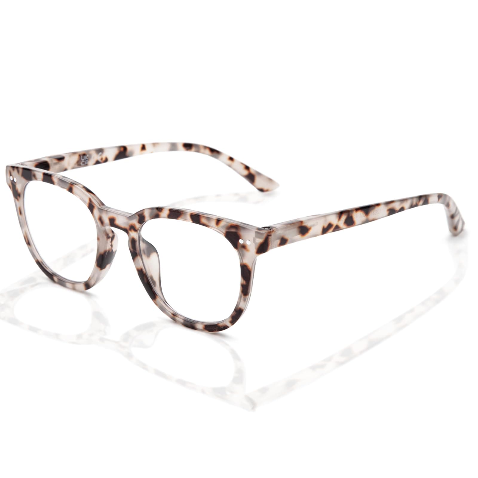 LianSan Reading Glasses for Women - Stylish Blue Light Blocking Computer Readers with Spring Hinge(Leopard,2.75x)