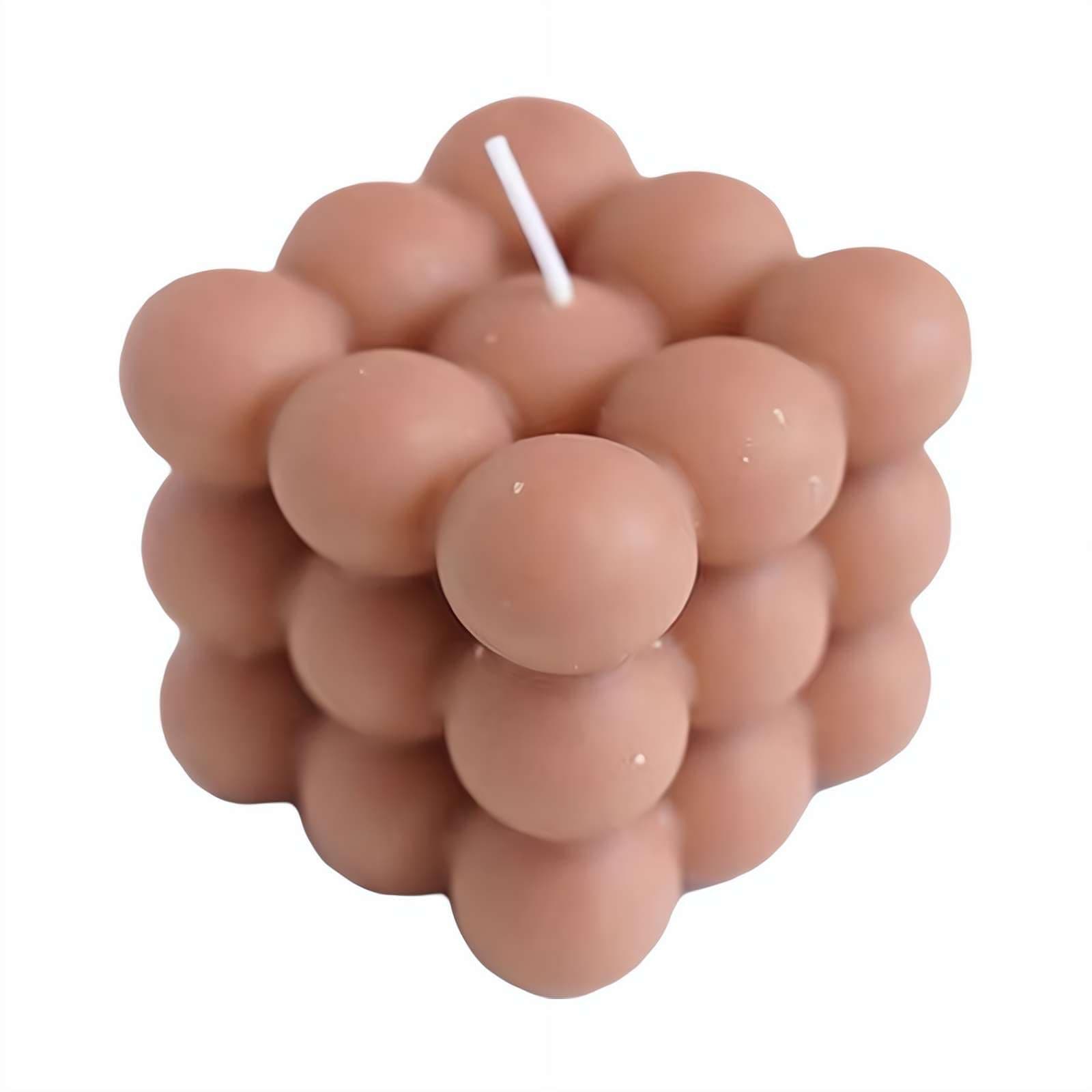 Scented Bubble Cube Candles, Cube Soy Wax Candles, Bubble Candles, Aesthetic Home Decor Candles, for Home Use and Gifting (Coffee)