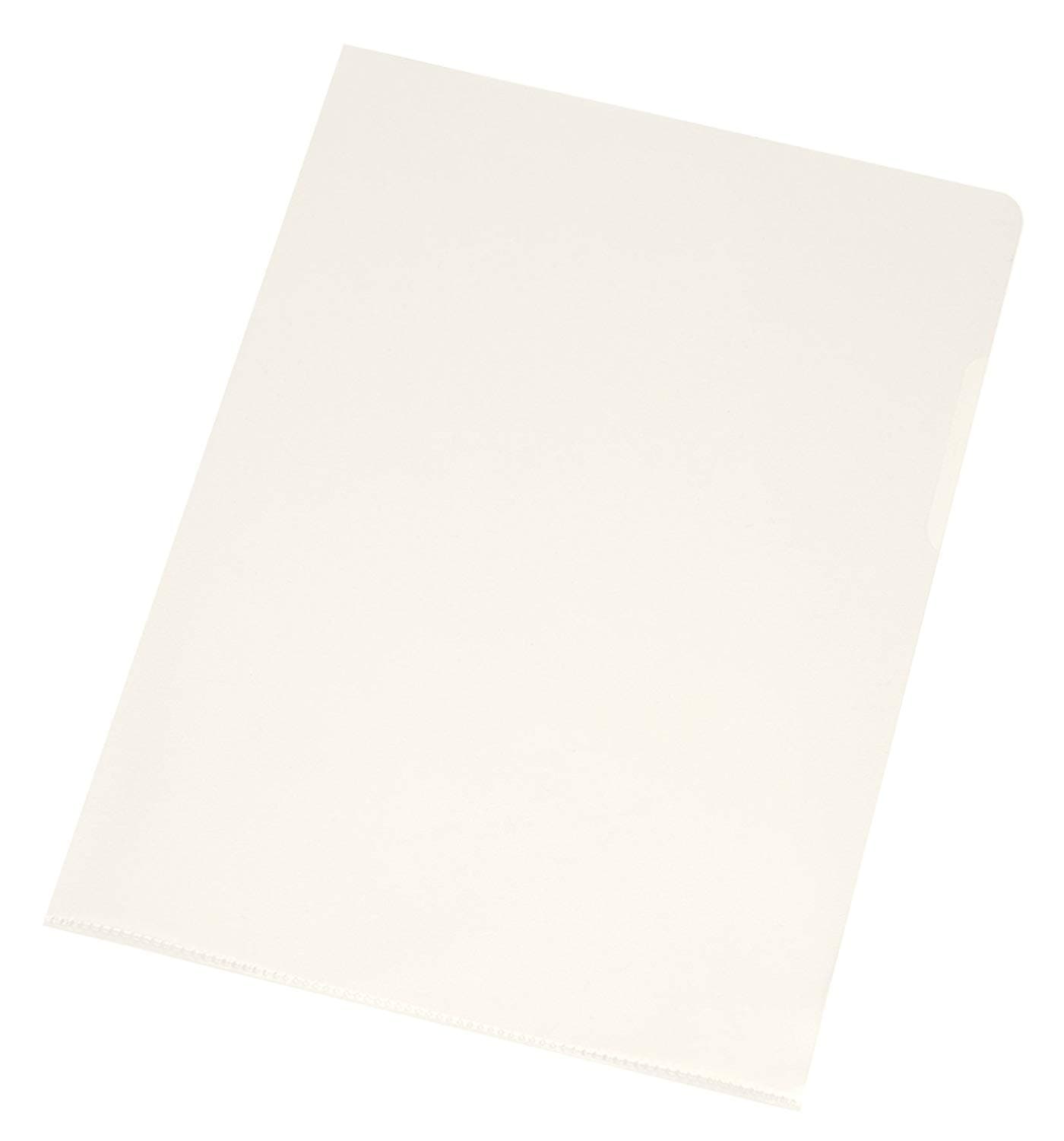 Q-Connect A4 Cut Flush Folder(Pack of 100) - Clear