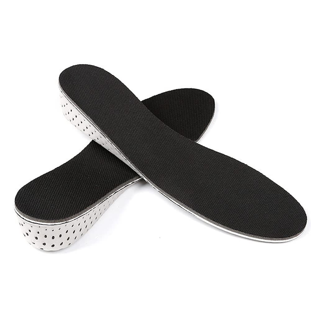 Goodern 1 Pair Height Increase Insole,Memory Foam Shoe Inserts Unisex Invisible Height Increase Insoles,Full Length Height Increasing Inserts Heel Lifting Insert Shoe Pads Elevator for Men Women-3.3CM