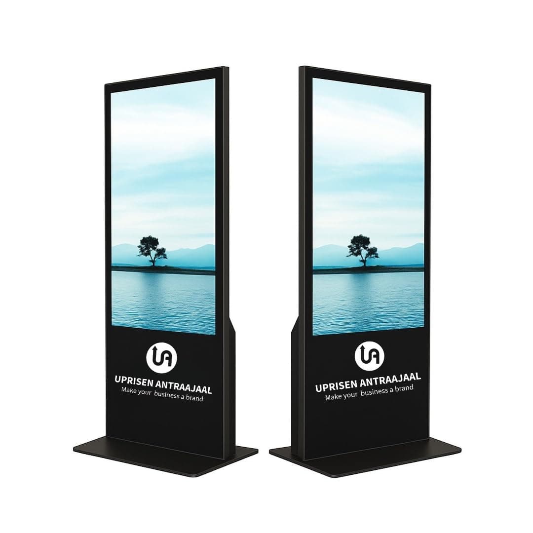 43 Inch Digital Standee | Full HD LED Display | Smart Digital Signage for Advertising, Restaurants, Malls & Retail Stores | Metal Body, Plug & Play, Wi-Fi & USB Support