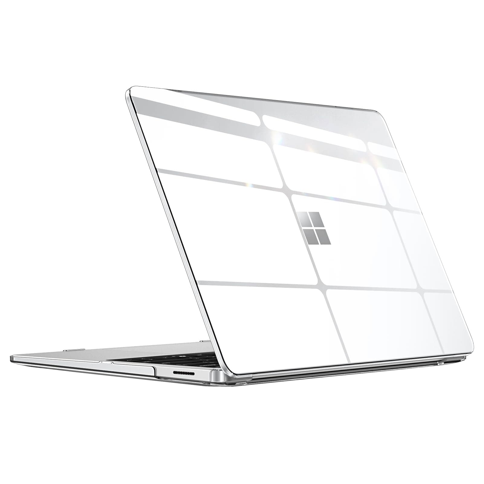 Case Compatible with Microsoft Surface Laptop Copilot+ PC (2024) 13.8 Inch Model 2036, Snap-on Hard Shell Cover Ultra-clear Protective Case, Crystal Clear