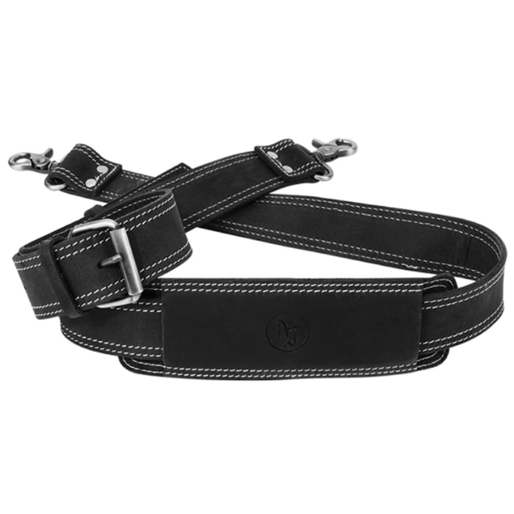 NJ Leatherworks Leather Bag Strap, Adjustable Replacement Shoulder Strap for Messenger, Duffel, Laptop, Camera Bags or Purses