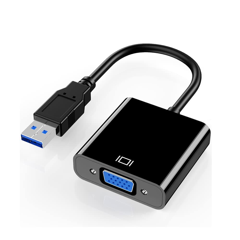 USB to VGA Adapter, USB 3.0/2.0 to VGA Adapter 1080P HD Multi-Display Video Converter, Compatible with Windows 7/8 / 8.1/10 for Desktop, Laptop, PC, Computer, Monitor, Projector, HDTV