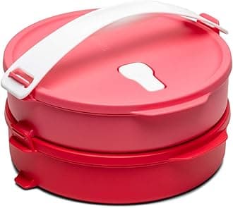 Tupperware Microwaveable Click Go Round 2pc