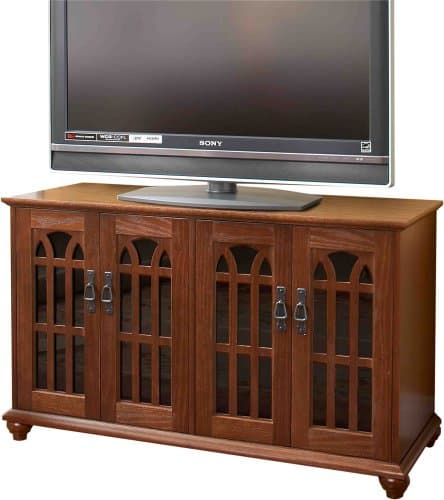 Leslie Dame Mission Style Flat Panel and Plasma Screen TV Cabinet, Walnut
