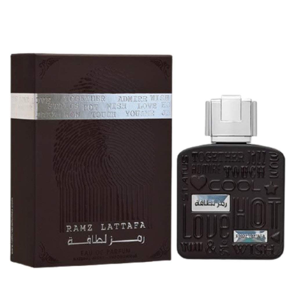 Lattafa Perfumes Ramz Silver Eau De Parfum Spray for Unisex, 3.4 Ounce