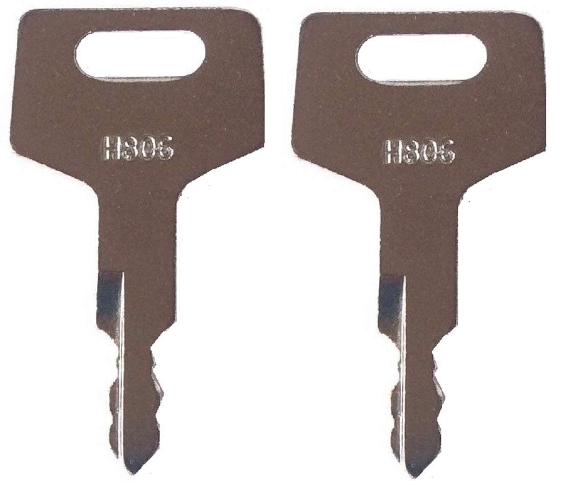 2 Keyman Replacement Heavy Construction Equipment Ignition Keys Made to fit Takeuchi Gehl Hitachi Mustang New Holland Part Number H806