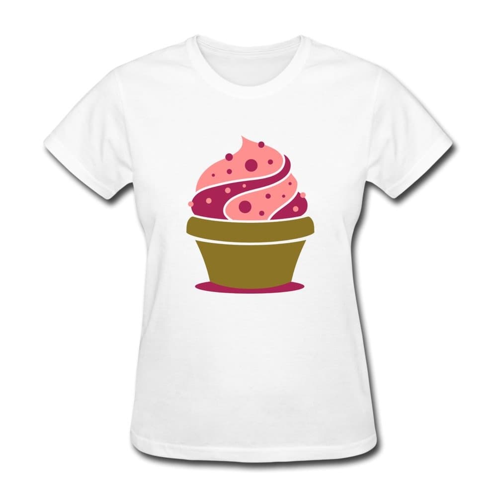 WSB Women's Tees Soft Ice Cream Cup White M