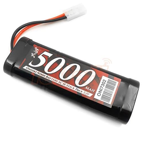 Onisiki 6-Cell Sub-C Stick Pack NiMh 7.2V Battery 5000mAh / Tamiya Plug for RC Car #ONI7302